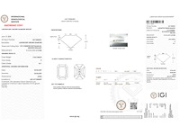 18krt witgouden ring met 2.04 ct radiant diamant - d/vs1 - afbeelding 4 van  4