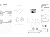 18krt witgouden ring met 3.04 ct ovaal diamant - d/vs1 - afbeelding 4 van  4