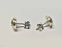 18kt white gold diamond earring - pure clear - afbeelding 2 van  3