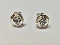 18kt white gold diamond earring - pure clear - afbeelding 3 van  3