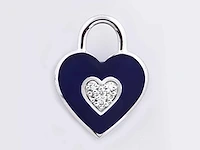 18kt white gold diamond pendant - aruba blue - afbeelding 1 van  3