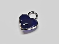 18kt white gold diamond pendant - aruba blue - afbeelding 2 van  3