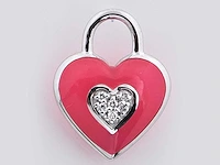 18kt white gold diamond pendant - flash cyclam - afbeelding 1 van  4