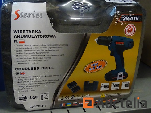 18v draadloze schroevendraaier in de doos boxer sr-019 - afbeelding 1 van  6