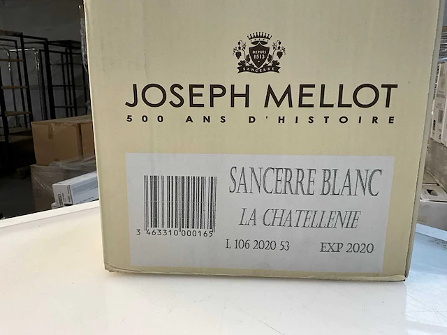 18x fles witte wijn joseph mellot sancerre 2020 - afbeelding 4 van  5