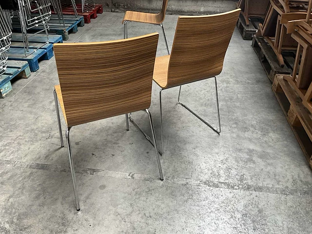18x houten design stoel pedrali - afbeelding 2 van  8