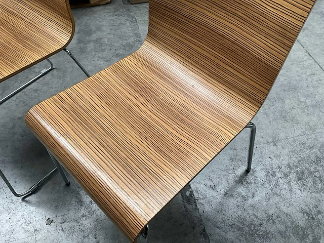 18x houten design stoel pedrali - afbeelding 3 van  8