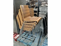 18x houten design stoel pedrali - afbeelding 7 van  8