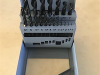 19 delige hss metaalboren set in koffer - afbeelding 2 van  2