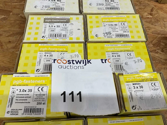 19 dozen houtschroeven - afbeelding 4 van  5