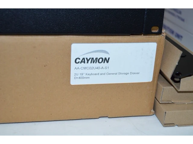 19 inch rack module caymon fiber optic 1 u 12 port, 19 inch rack module caymon 2 u keyboard and general storage drawer, 3 power distribution unit for cabinet, caymon 3 u 19 inch electric distribution module - afbeelding 6 van  9