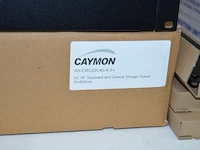 19 inch rack module caymon fiber optic 1 u 12 port, 19 inch rack module caymon 2 u keyboard and general storage drawer, 3 power distribution unit for cabinet, caymon 3 u 19 inch electric distribution module - afbeelding 6 van  9