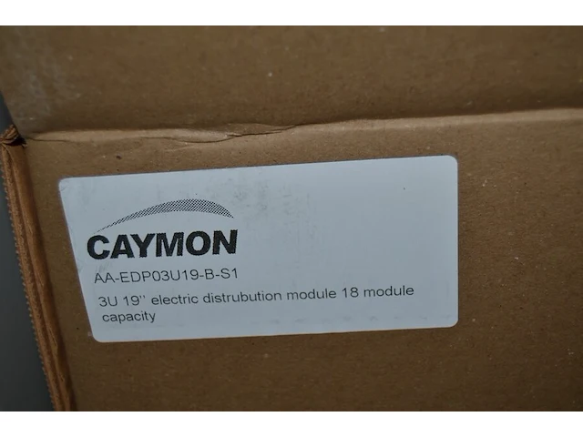 19 inch rack module caymon fiber optic 1 u 12 port, 19 inch rack module caymon 2 u keyboard and general storage drawer, 3 power distribution unit for cabinet, caymon 3 u 19 inch electric distribution module - afbeelding 9 van  9