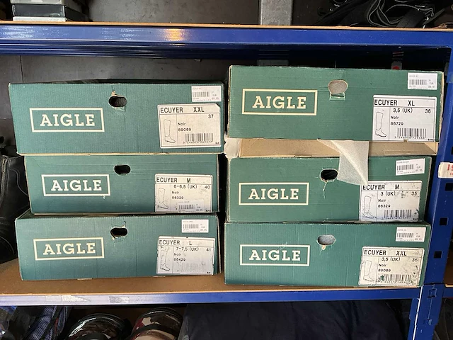 19 paar rubberen rijlaarzen aigle - afbeelding 7 van  10