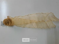 19 x bloem 6 cm uit stof met staart 40 cm - afbeelding 3 van  3