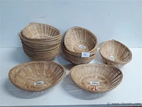 19 x broodmandje riet 21 cm - afbeelding 1 van  2