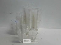 19 x drinkglas 2 assorti met siliconen ribbel - afbeelding 1 van  3