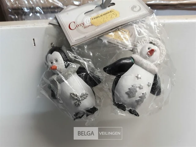 19 x hangdeco pinguin 2 assorti 6 cm - afbeelding 3 van  3