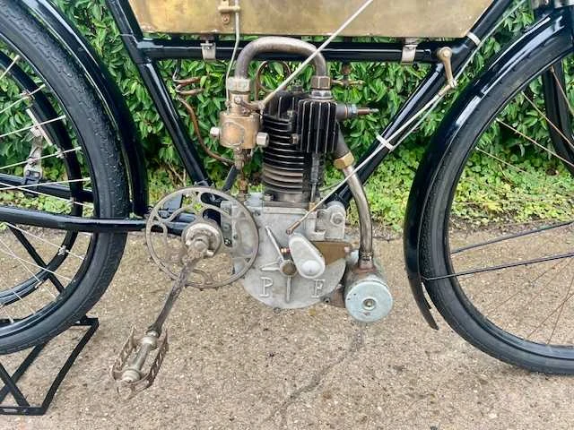 1903 peugeot type c oldtimer motorfiets - afbeelding 12 van  14