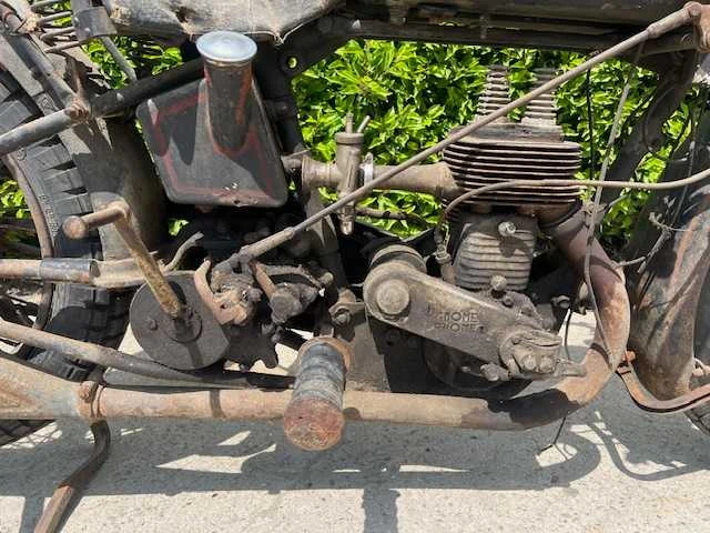 1929 gnome rhone d3 oldtimer motorfiets schuurvondst - afbeelding 12 van  14