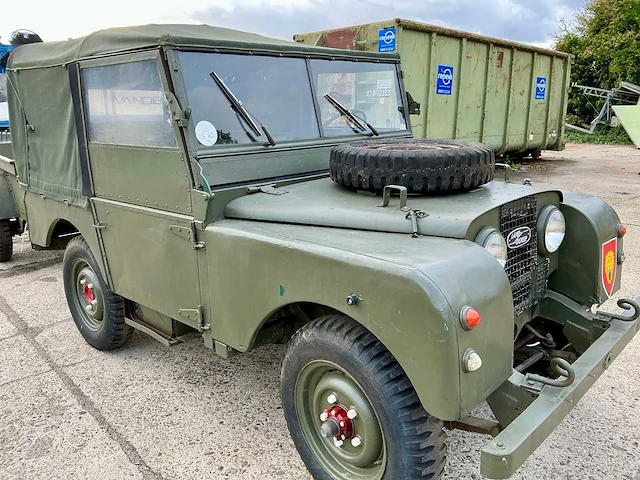 1955 land rover engeland birmingham series 1 - 86-inch met originele aanhanger - afbeelding 2 van  25