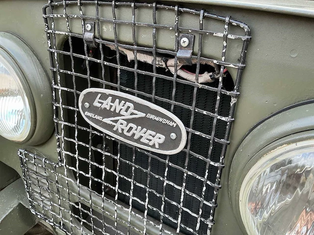 1955 land rover engeland birmingham series 1 - 86-inch met originele aanhanger - afbeelding 18 van  25