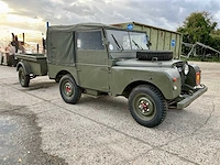 1955 land rover engeland birmingham series 1 - 86-inch met originele aanhanger - afbeelding 12 van  25