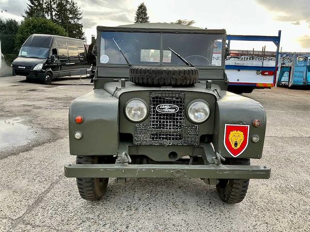1955 land rover engeland birmingham series 1 - 86-inch met originele aanhanger - afbeelding 19 van  25