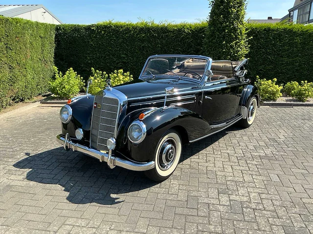 1955 mercedes-benz 220a (w187) cabriolet a oldtimer - afbeelding 1 van  80