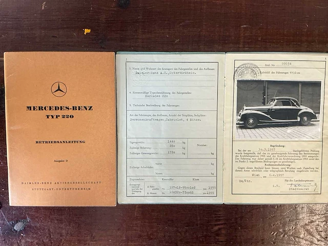 1955 mercedes-benz 220a (w187) cabriolet a oldtimer - afbeelding 75 van  80