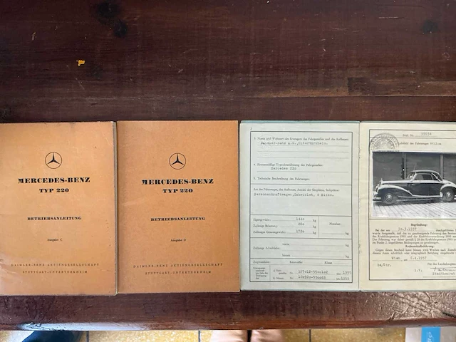 1955 mercedes-benz 220a (w187) cabriolet a oldtimer - afbeelding 76 van  80