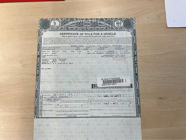 1956 ford f-100 v8 classic car - afbeelding 4 van  12