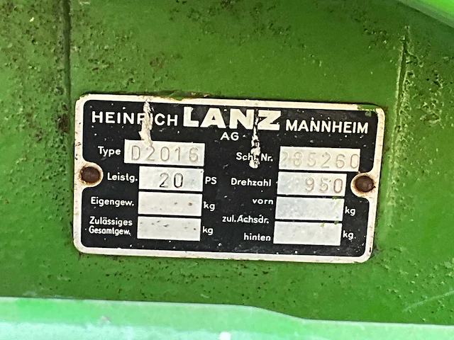 1957 john deere lanz d2016 minitractor - afbeelding 7 van  22