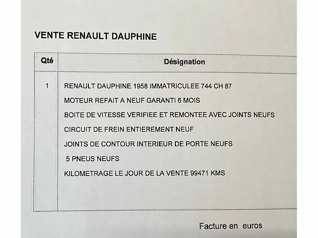 1958 renault dauphine oldtimer - afbeelding 69 van  73