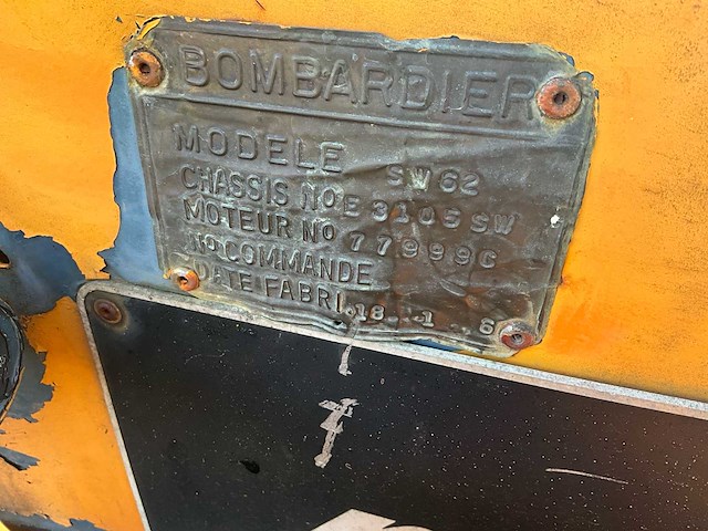 1960 bombardier sw62 (±1966) – zeldzaam rupsvoertuig / snowcat - afbeelding 3 van  24