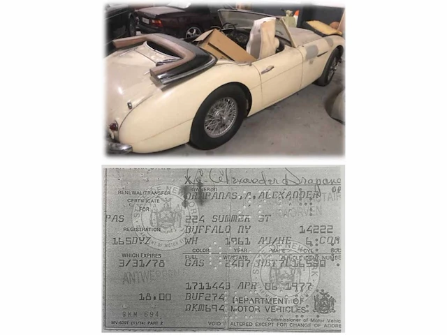 1961 austin healey 3000 bt7 oldtimers - afbeelding 7 van  21