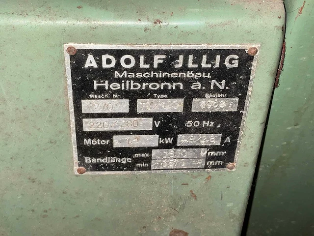 1962 illig ts7 100 snijmachine - afbeelding 10 van  13