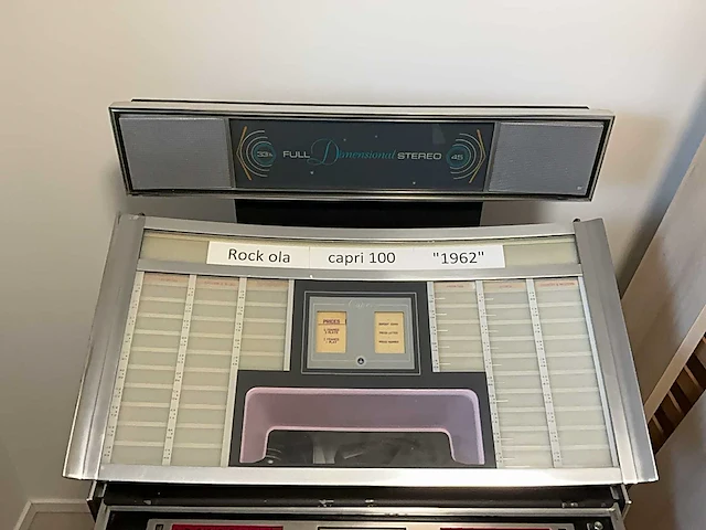 1962 rock ola capri 100 jukebox - afbeelding 2 van  5