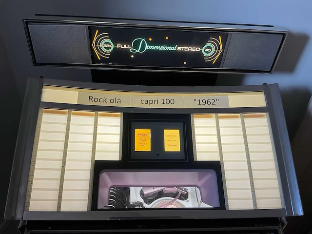 1962 rock ola capri 100 jukebox - afbeelding 7 van  11