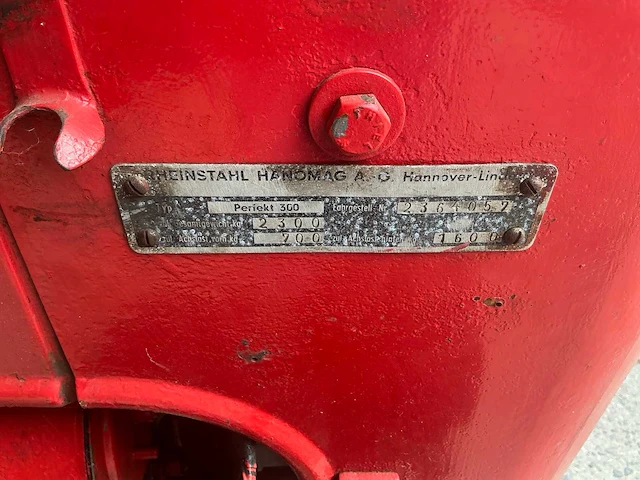 1963 hanomag perfekt 300 tractor - afbeelding 18 van  27