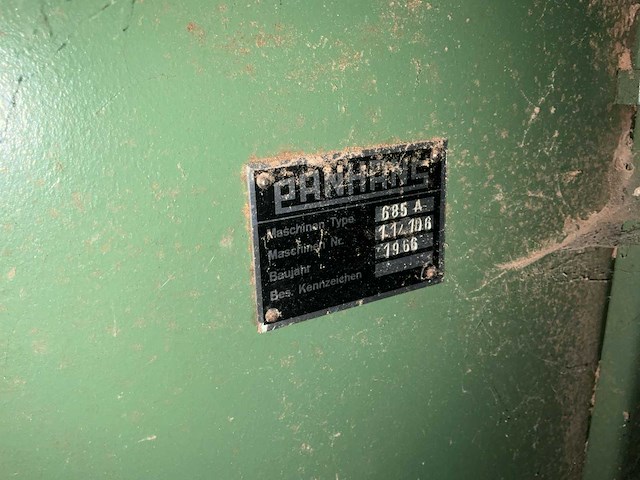 1966 panhans 685 a paneelcirkelzaagmachine - afbeelding 7 van  8