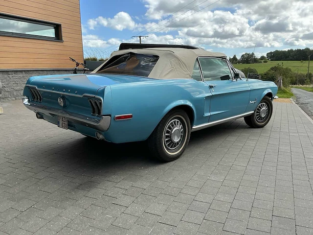 1968 ford mustang v8 4.7l cabrio oldtimer - afbeelding 5 van  76