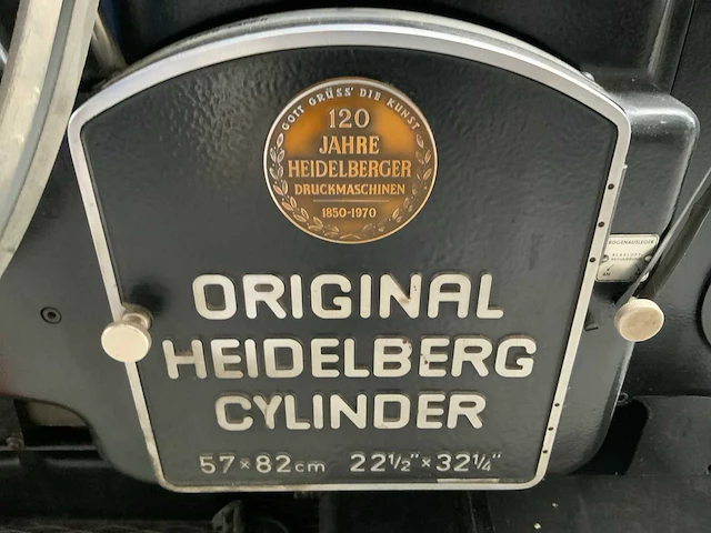 1970 heidelberg sbb cilinderdrukpers - afbeelding 2 van  10