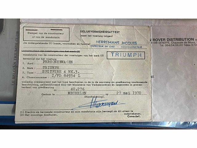 1970 triumph spitfire oldtimer - afbeelding 15 van  22