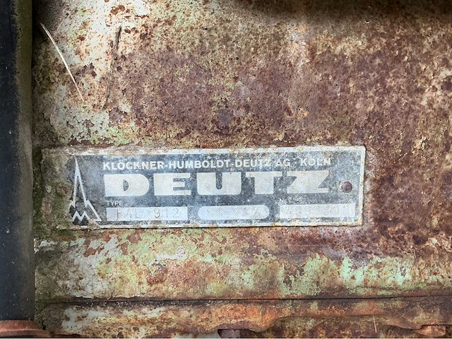 1971 deutz d5506 oldtimer tractor - afbeelding 12 van  13