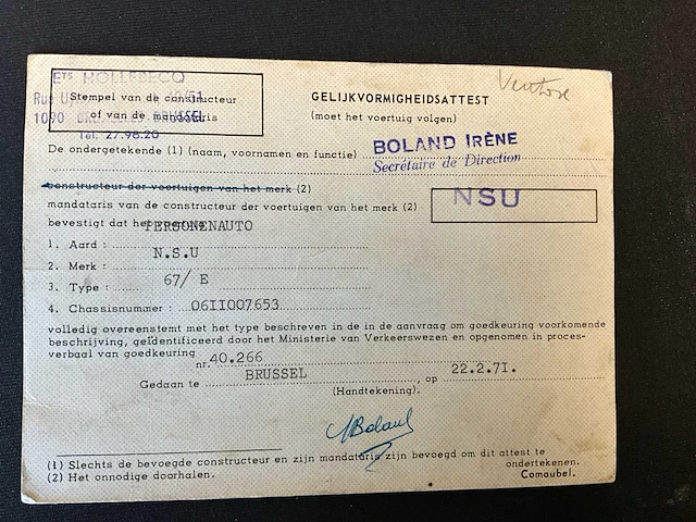 1971 nsu 1200 tt oldtimer - afbeelding 46 van  52