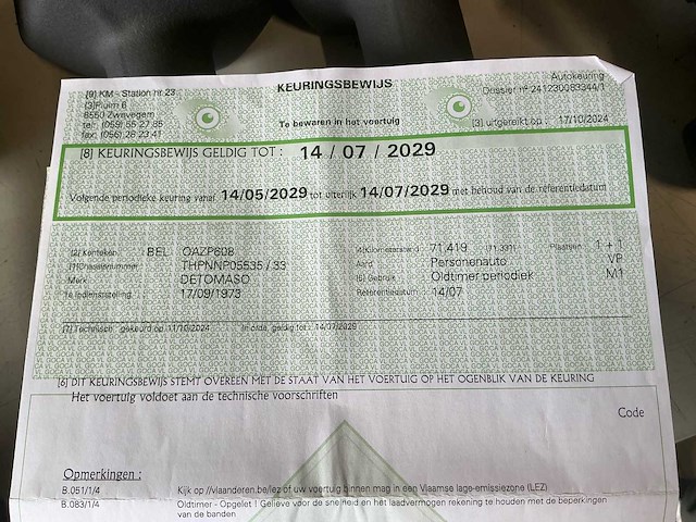 1973 detomaso pantera gts oldtimer - afbeelding 35 van  42