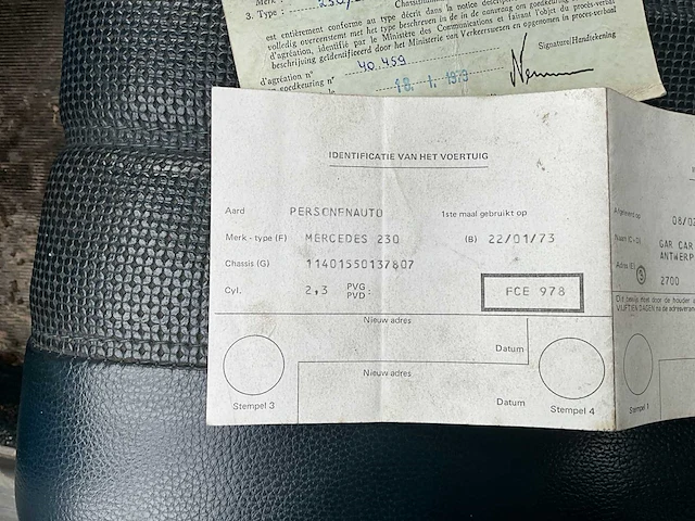 1973 mercedes-benz 230/8 oldtimer - afbeelding 11 van  21