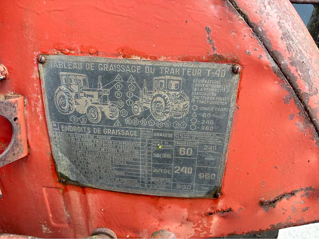 1974 belarus t40 oldtimer tractor - afbeelding 4 van  14
