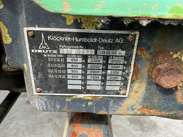 1975 deutz d 4506 oldtimer tractor - afbeelding 8 van  34